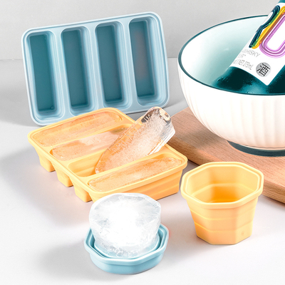 Ice Cube Trays Set di 2, facile rilascio 15 Flessibile Silicone Ice Cube Formi Con Capo Rimuovibile Reutilizzabile Freezer Ice Trays Stackable Per Whiskey, cibo per bambini, BPA Free