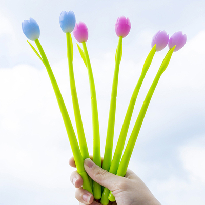Colore cambiante pennarelli da fiore - Pacchetto di 30 pennarelli a sfera Penna creativa inchiostro gel pennarello per la scuola Home Office Stationery Store Bambini Ragazze Regalo, Nero 0.38mm (Tulipo)