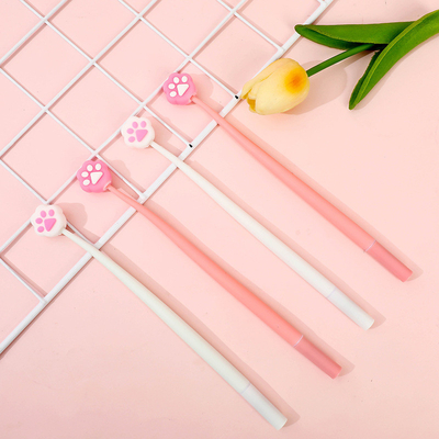 Un buon prezzo. 6 Pcs Cute Cartoon Gel Ink Pen, Shake Gel Pen For Kids And Girl,Kawaii Writing Pen Set For School Party Office Home,Student Gifts ((0.5mm,Cat Paw Design,Blacak), Giallo&Pink in linea
