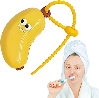 Copertura per spazzolino a forma di banana e contenitore per dentifricio in silicone Set di contenitori per viaggi