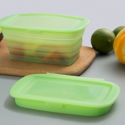 Un buon prezzo. Scatola di pranzo quadrata in silicone puro ️ 100% di qualità alimentare, senza BPA, impermeabile, a microonde e congelatore contenitore riutilizzabile sicuro per la preparazione dei pasti, pranzo in ufficio, snack per bambini, campeggio e conservazione di alimenti ecologici in linea