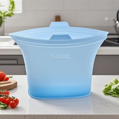 Sacchetti per alimenti in silicone ecologici e sostenibili con sigilli ermetici, resistenza al calore e facile pulizia - Ideali per conservare snack, avanzi, marinare, viaggiare e aiutarti a risparmiare