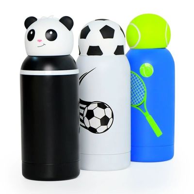 Un buon prezzo.  Cartoon Kids Bestie Bottle Insulated Stainless Steel Water Bottle With Detachable Soft Head Fun Drinking For Kids, Flexible Reusable Straw 16 Ounce in linea